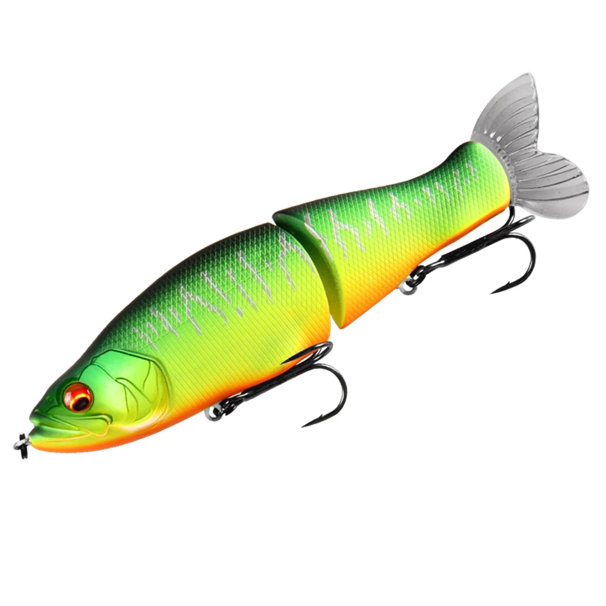 BEARKING Top Fishing Lures 135mm 1oz Jointed minnow Wobblers ABS Body with Soft Tail SwimBaits soft lure for pike and bass