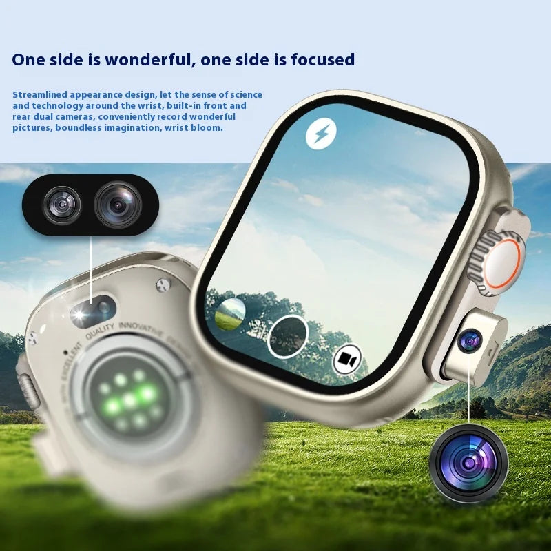 HW ULTRA 2 CALL Smart Watch Card Call Video Front and Rear Dual Camera Positioning Function WeChat