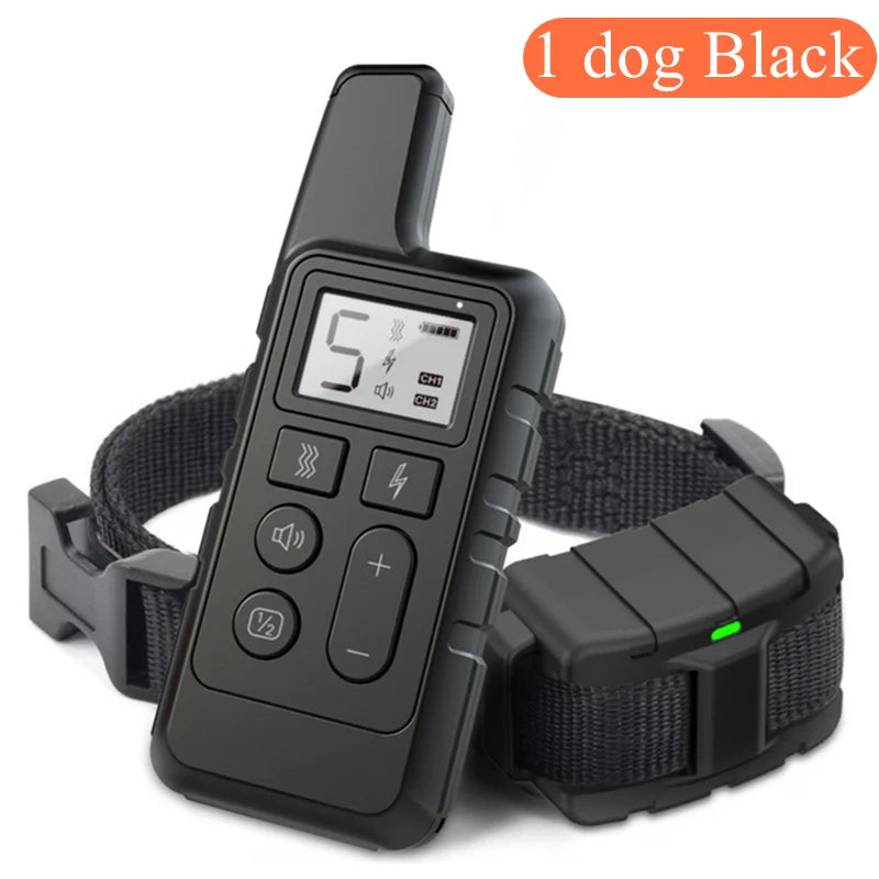 New 500m Waterproof Dog Training Collar Pet Remote Control Rechargeable Shock sound Vibration Dog Collar Remote Controller