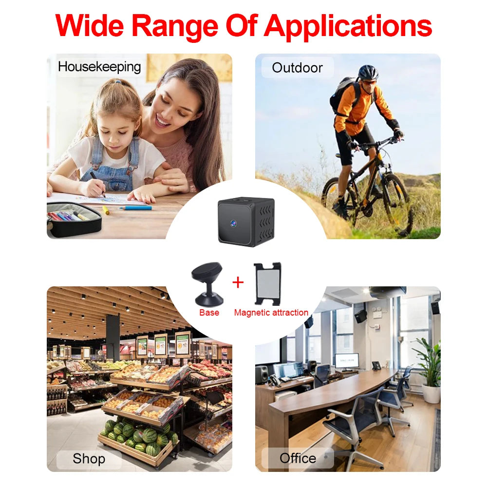 2025 New HD Camera WD5 Mini WiFi IP Cctv Camara Wireless Monitor Video Cameras Home Security Real-time Video Mini WiFi Camera