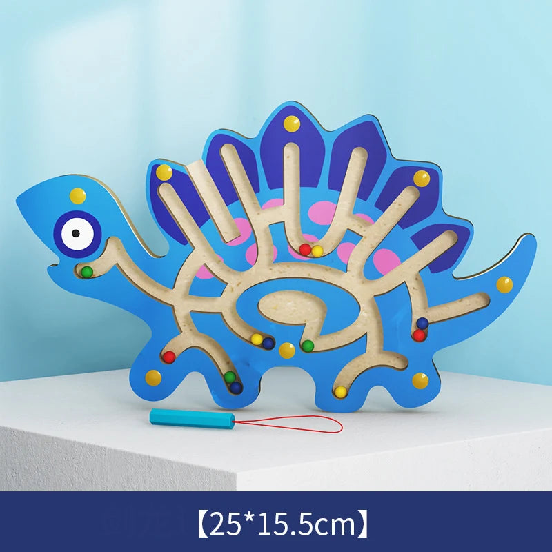 Baby Montessori Toys For Kids 2 to 4 Years Old Learning Educational Toys Children Magnetic Maze Busy Board Wooden Puzzle Game