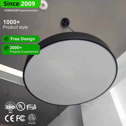 Nordic Ceiling Lighting Chandelier Dimmable LED Linear Light Adjustable Height Hanging Lamp Hot Sale Commercial