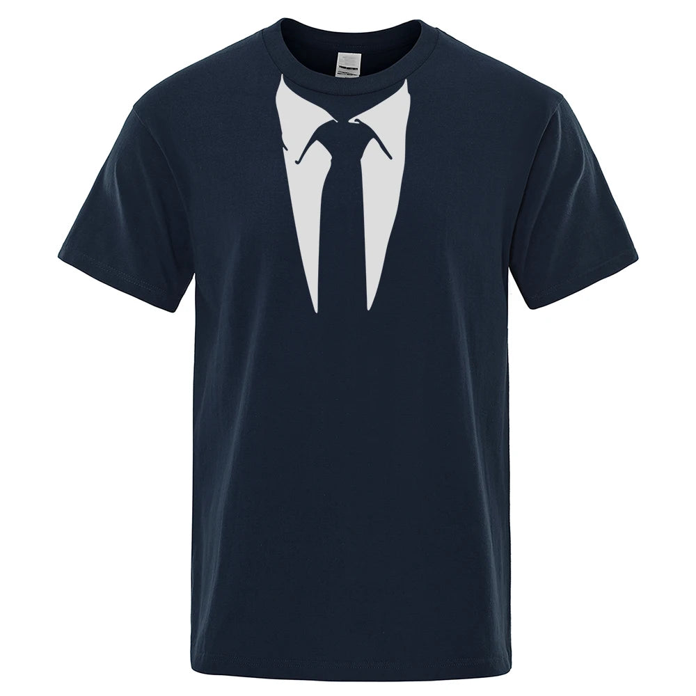2024 New Summer Men T-shirt Homme Tees Retro Tie Funny T Shirt Man Streetwear Cotten Short Sleeve Top Tees Casual T-Shirts
