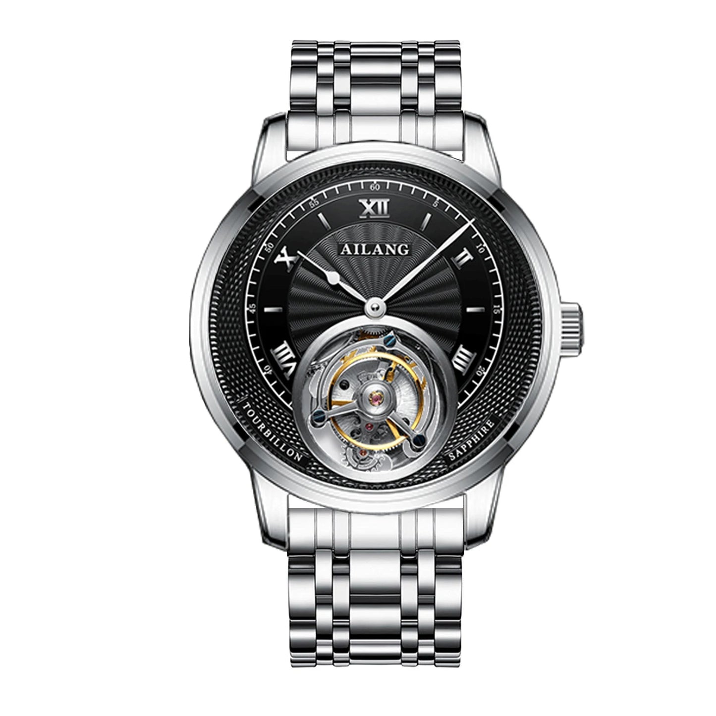 AILANG new authentic luxury real tourbillon mechanical watch fashion business waterproof men's watch