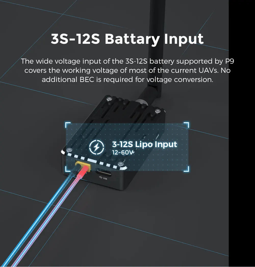 Hot Sales CUAV New Design P9 Radio Telemetry Ground End Package for FPV Data Transmission Station