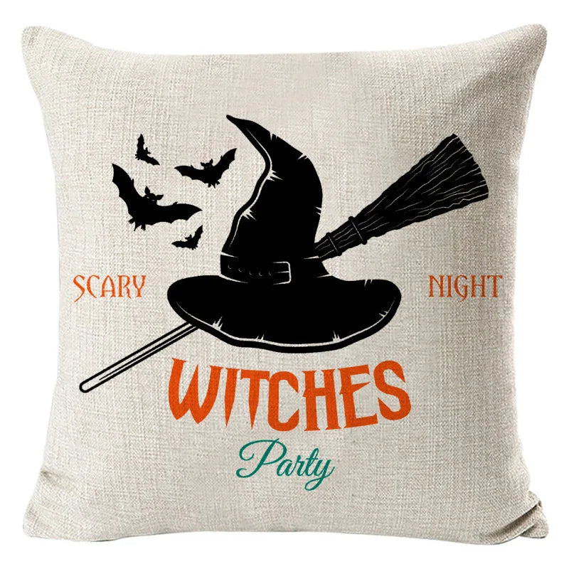 New Arrival Halloween Digital Print Cushion Cover Holiday Home Decoration Pillow Nordic Style Pillow Cover