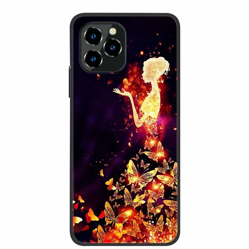 For Oukitel C21 Pro Case Luxury Silicone TPU Soft Cover Phone Case For C 21 pro coque Shockproof Protector Cartoon Capa Funda