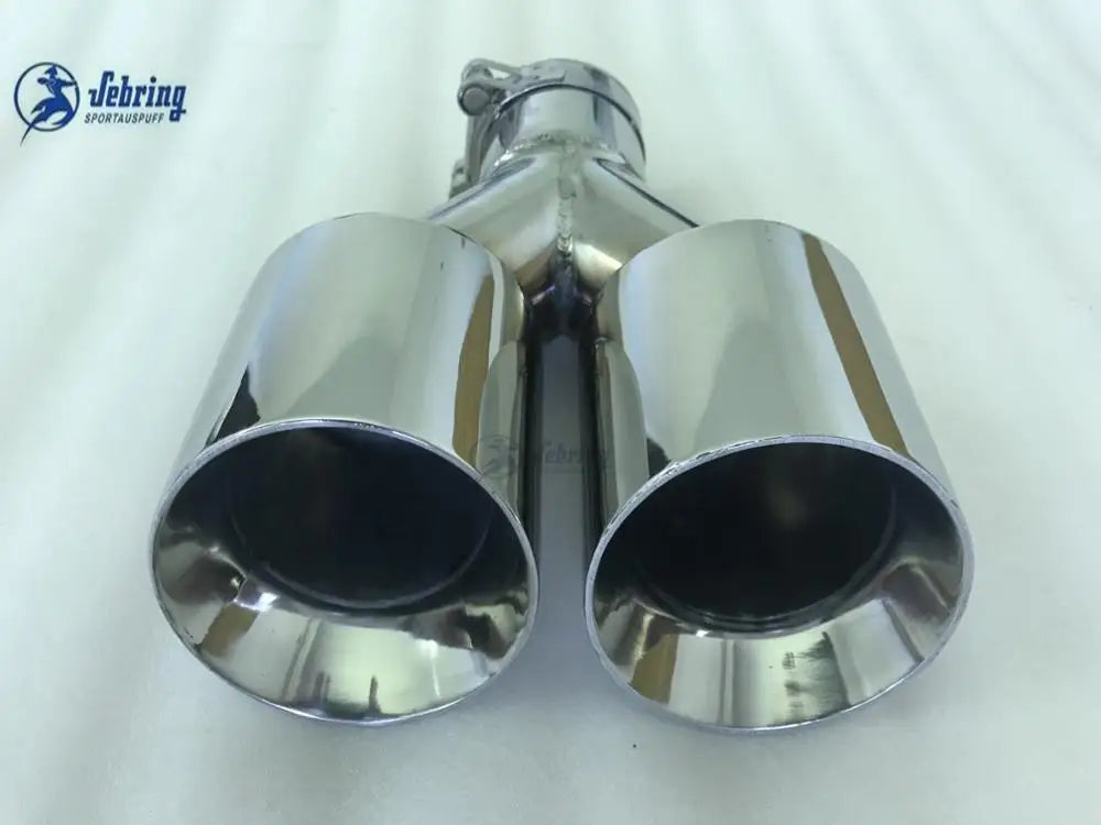 Stainless steel skew double  steel Universal DUAL Automobile exhaust pipe Muffler Car accessories modification