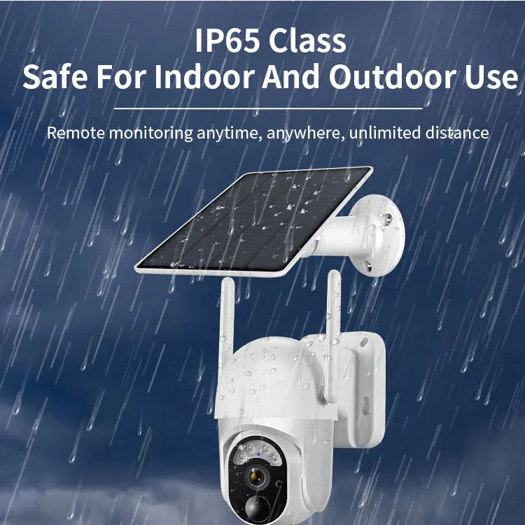 S40 Outdoor Battery PTZ WiFi LTE 4G Wireless IP Solar Panel Security Camera