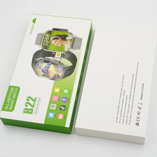 B22 4G Android Smartwatch WIFI GPS Reloj Inteligentes Heart Rate Tiktok Twitter Facebook B22 Smart Watch with Sim Card
