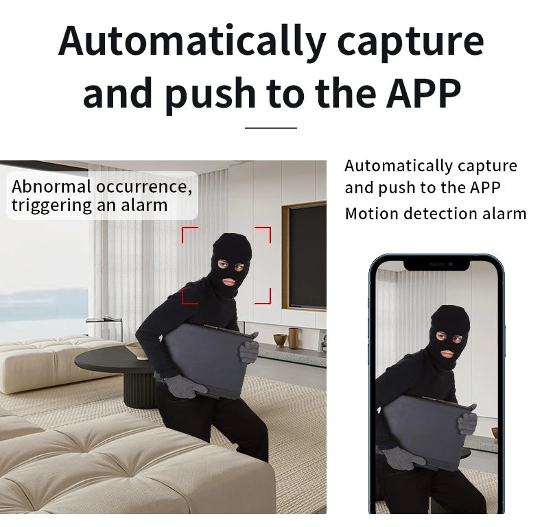 Hot Sales Mini WiFi Camera for Home Security 4MP HD Indoor Camera with Cloud & Memory Card Storage 101° Wide Angle Night Vision