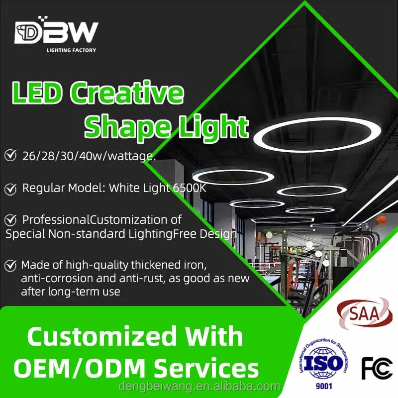 Nordic Ceiling Lighting Chandelier Dimmable LED Linear Light Adjustable Height Hanging Lamp Hot Sale Commercial