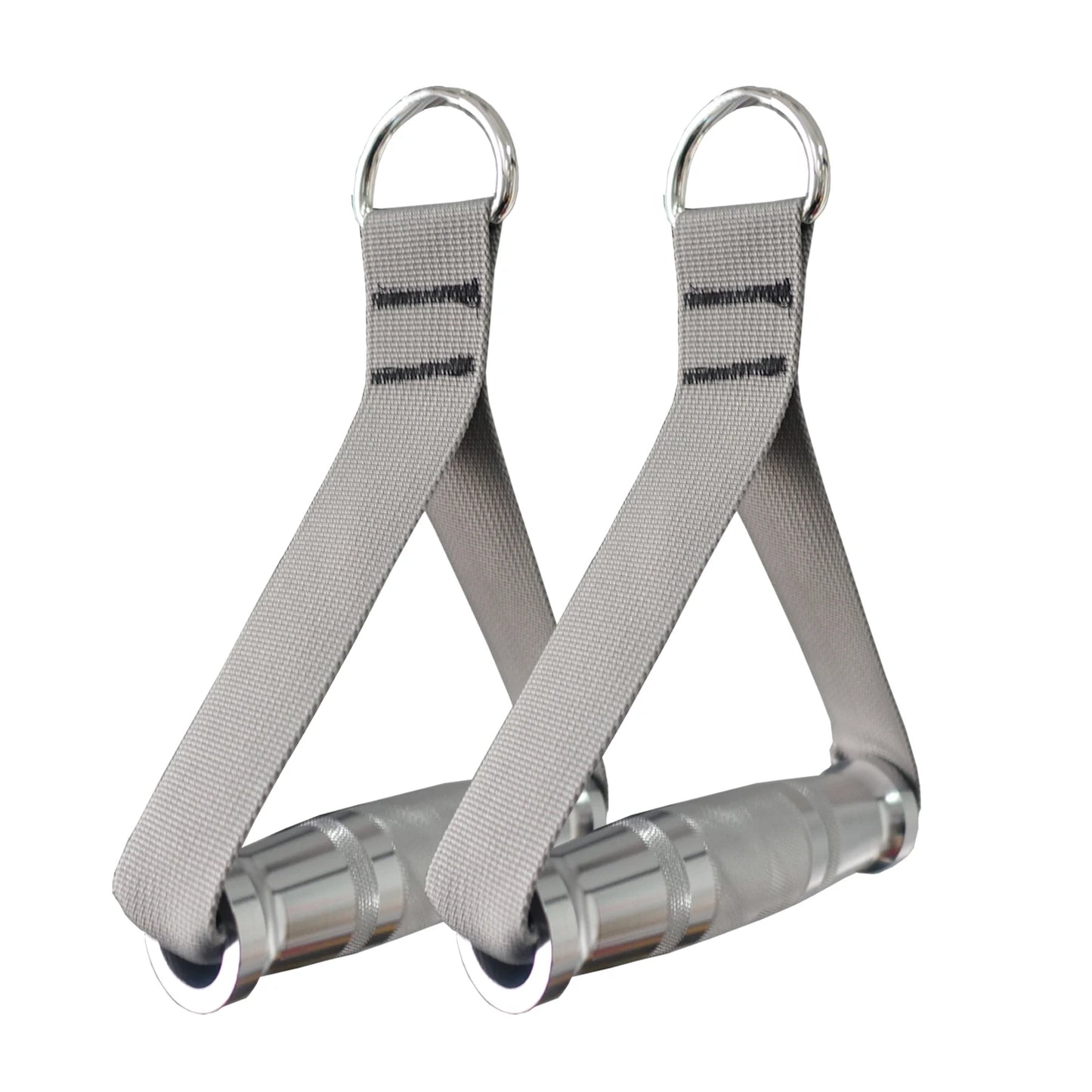 Exercise Gym Metal Handles Grip Heavy Duty Workout Cable Machine Attachment Resistance Band Pull Down Home Fitness Accessories