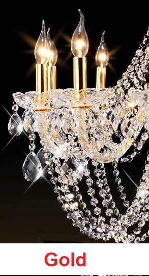 Vintage Crystal Chandelier For Living Room Bedroom Villa Crystal Ceiling Pendant Fixtures Lighting Chandelier Lights K9 Quality