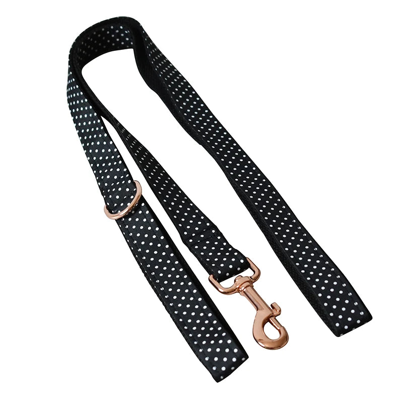 New rose gold metal adjustable buckles bow tie dog collar for small big dog labrador pet puppy collar leash straps Zzkdot 02