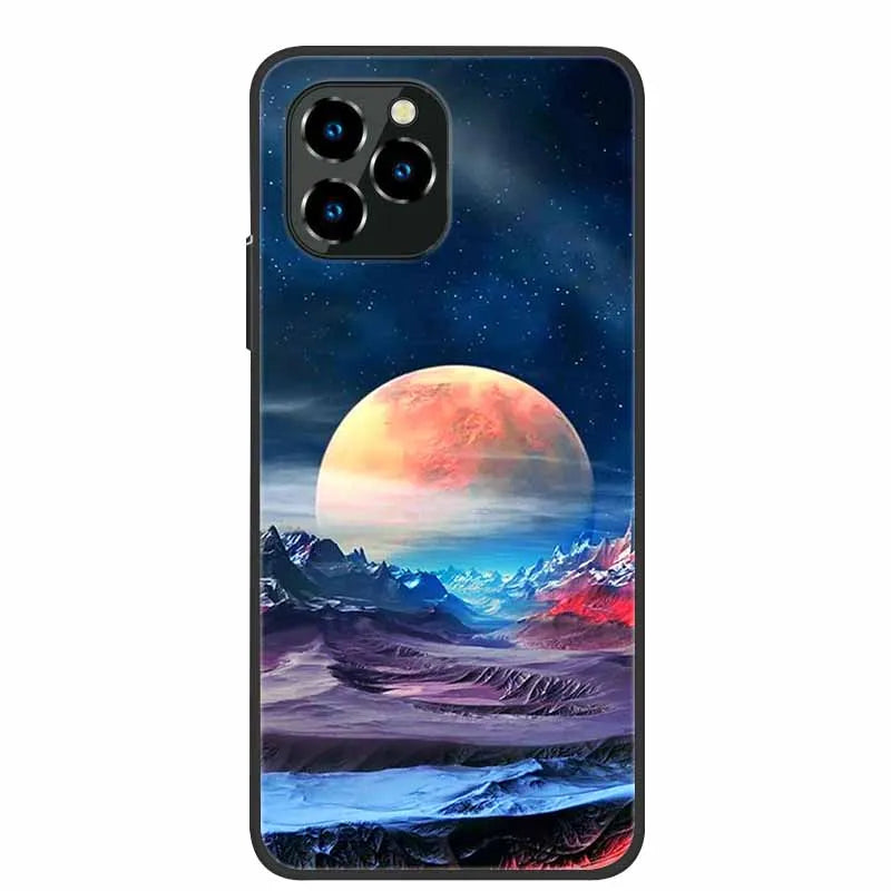 For Oukitel C21 Pro Case Luxury Silicone TPU Soft Cover Phone Case For C 21 pro coque Shockproof Protector Cartoon Capa Funda