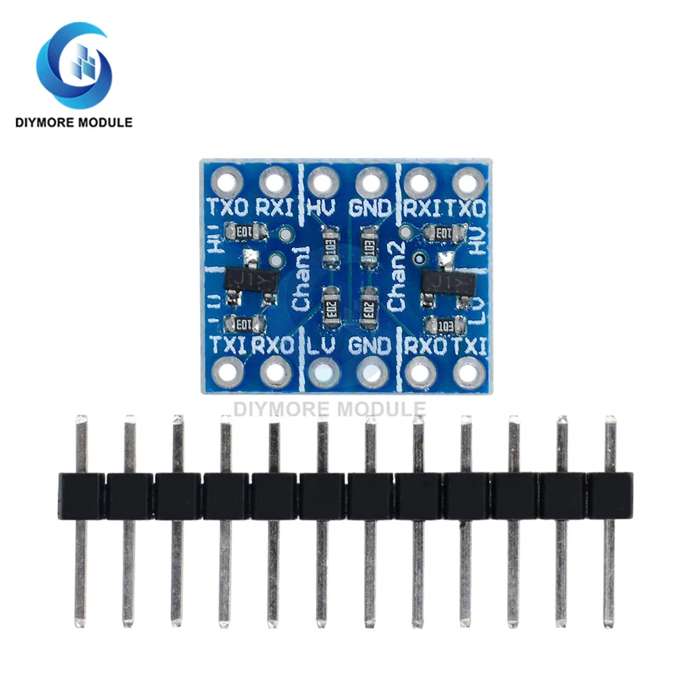 5pcs 2-way Level Conversion Sensor Module IIC I2C UART SPI 3.3V to 5V 5V to 3.3V Logic Level Shifter With Pins