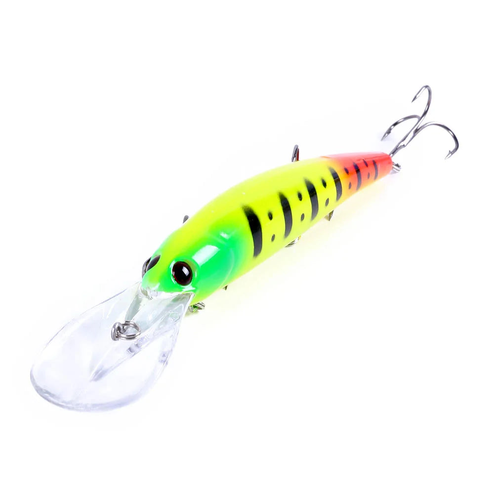 1pcs 16cm 20g Deep Diving Large Minnow Wobbler Lure Artificial Hard Bait Crankbait Bass Pike Perch Walleye Fishing Tackle