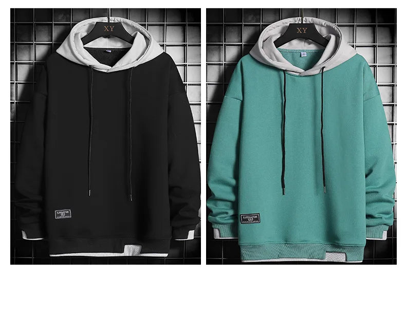 Men Hoodies Harajuku Hip Hop Sweatshirt Casual Oversized Hoodie Men Hooded Pullover Tops 2021 Mens Sportswear Hoodies Clothing