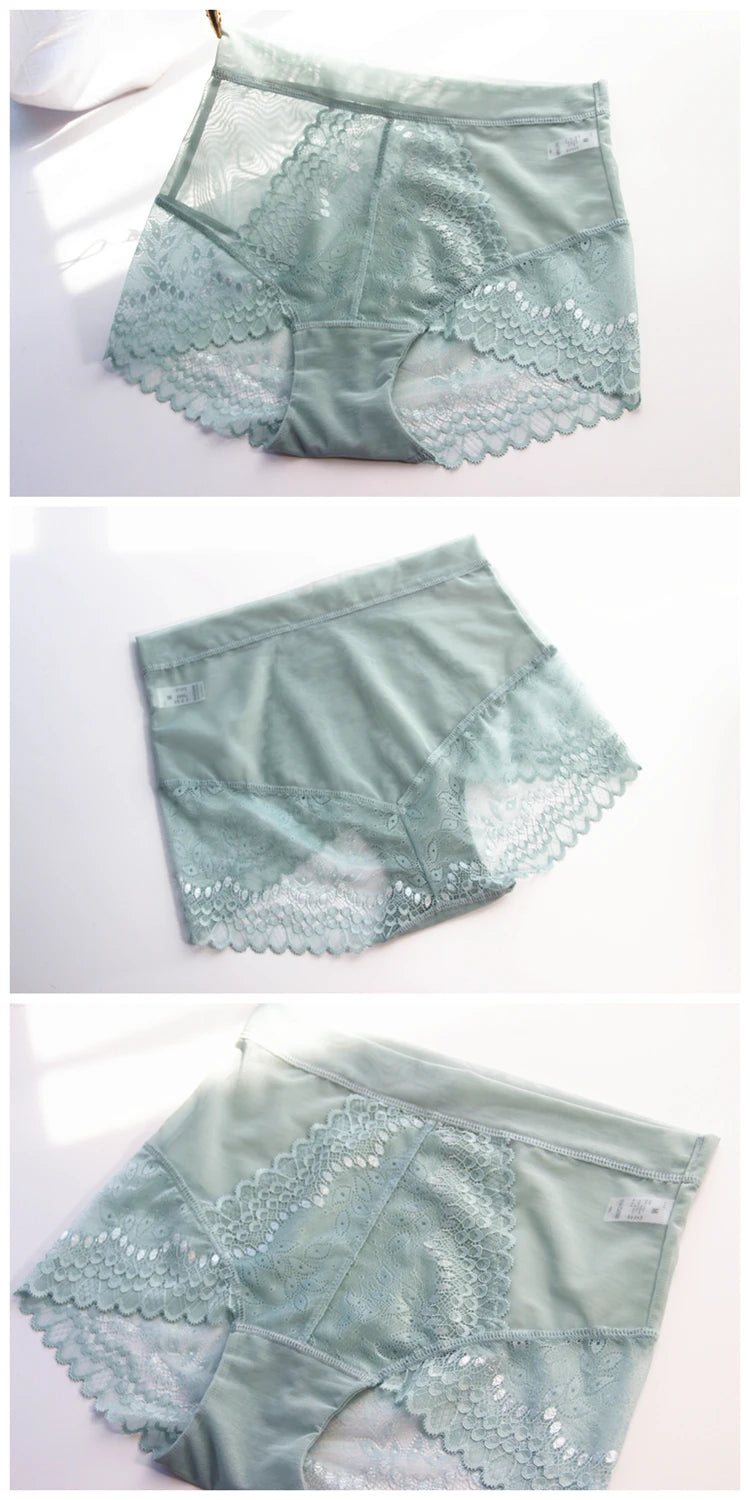 Women's Shorts Sexy Panties Intimate High-Rise Briefs Lace Japanese Underwear Female Lingerie Underwear Transparent Exciting