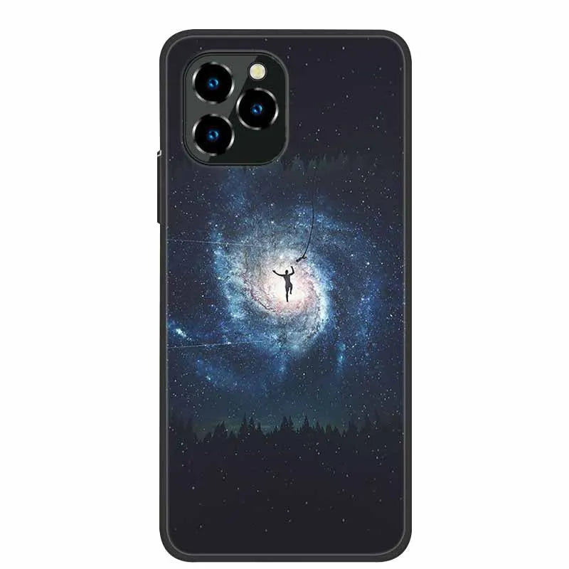 For Oukitel C21 Pro Case Luxury Silicone TPU Soft Cover Phone Case For C 21 pro coque Shockproof Protector Cartoon Capa Funda