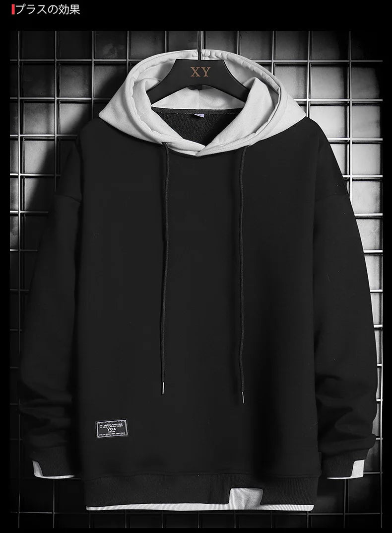 Men Hoodies Harajuku Hip Hop Sweatshirt Casual Oversized Hoodie Men Hooded Pullover Tops 2021 Mens Sportswear Hoodies Clothing
