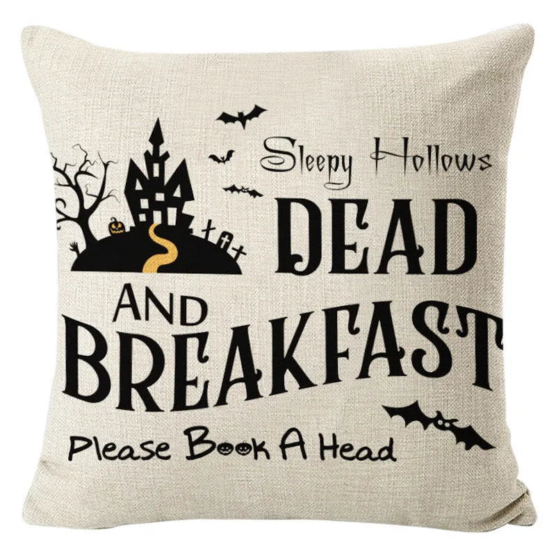 New Arrival Halloween Digital Print Cushion Cover Holiday Home Decoration Pillow Nordic Style Pillow Cover