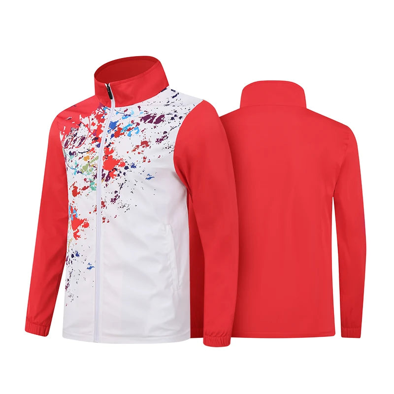 2025 Custom LOGO Men's Football Soccer Jacket and Pants  Soccer Jacket Tracksuits Plus Size Sportswear