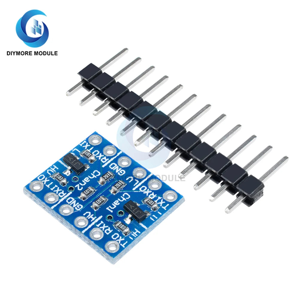 5pcs 2-way Level Conversion Sensor Module IIC I2C UART SPI 3.3V to 5V 5V to 3.3V Logic Level Shifter With Pins