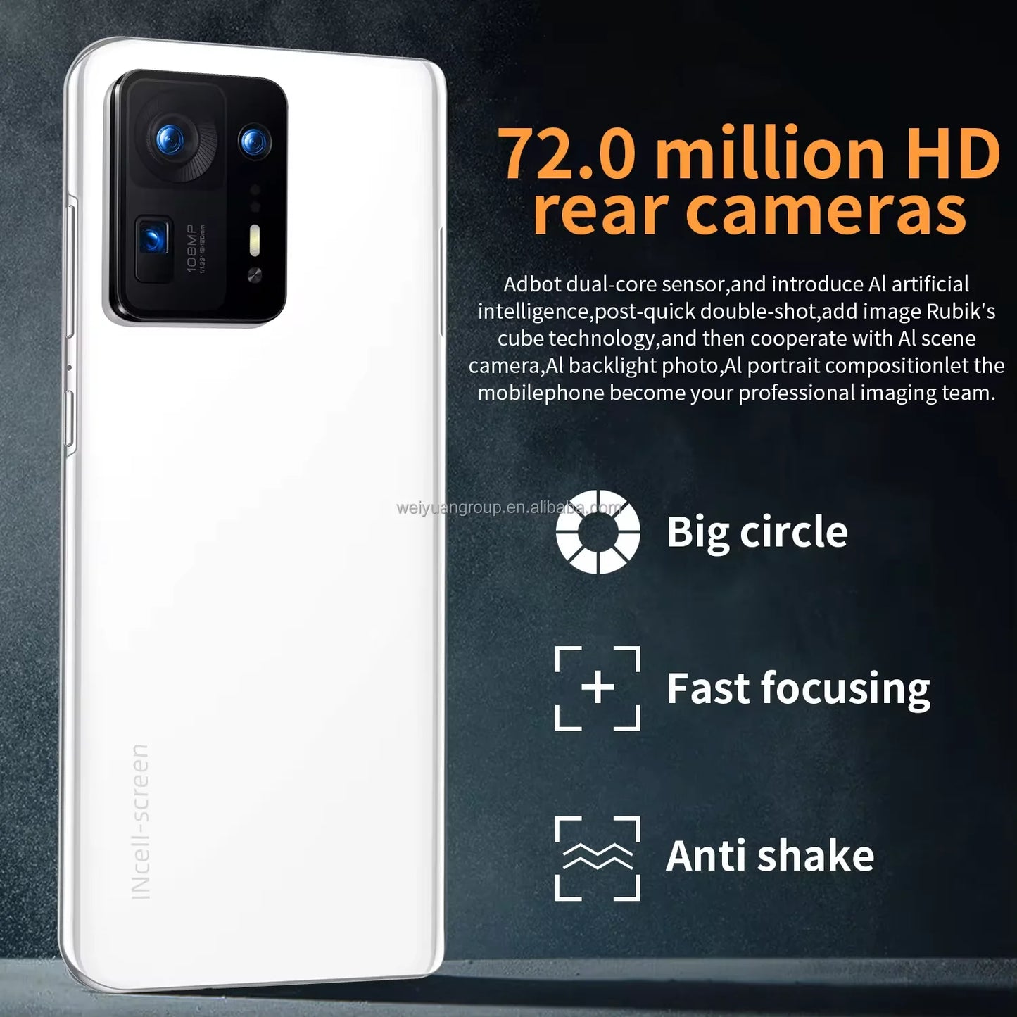 11T PRO 5G mobile phone 16G 1T memory 7.3 inch dual SIM card Android smartphone global version mobile phone 5G mobile phone