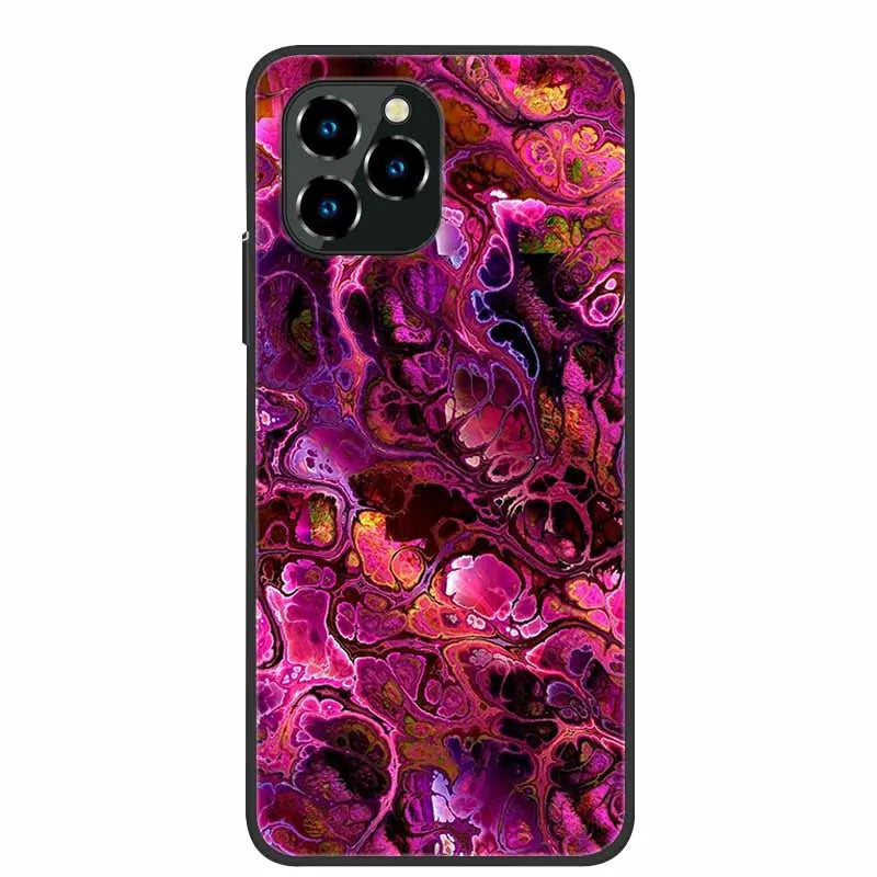 For Oukitel C21 Pro Case Luxury Silicone TPU Soft Cover Phone Case For C 21 pro coque Shockproof Protector Cartoon Capa Funda
