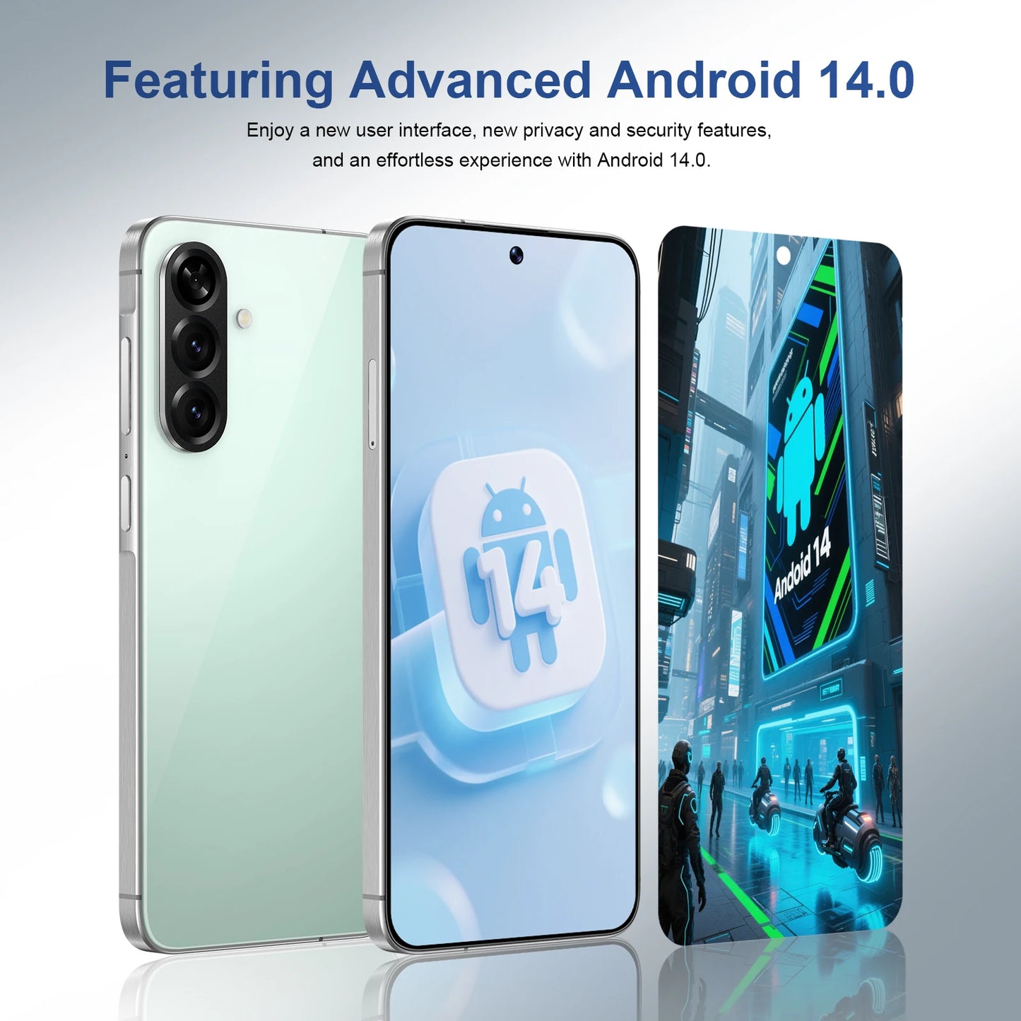 2025 A56 16GB+1TB Smartphone 108MP Rear French Spanish HD LTE 65W Cheap Online Cell Phones Dropshipping A56 Phone Mobile Phones