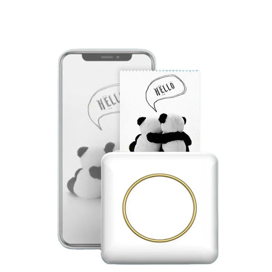 Portable Mini Thermal Barcode Printer with Wireless BT Hot Tag Label Logo Price Printing Features 57mm Max Paper Size in Stock