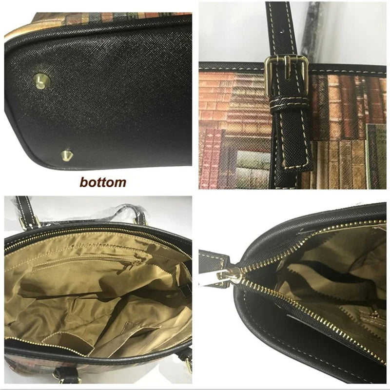 Elegant Polynesian Tribal Hawaii Tropical Leather Purses with Zipper Wallet Luxury Ladies Tote Bag Custom Women's Shoulder Bag