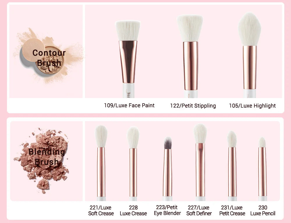 Jessup Makeup Brushes Set Dropshipping Pearl-White-Rose-Gold Pinceaux Maquillage Cosmetic Tools Eyeshadow Powder Definer 6-25pcs