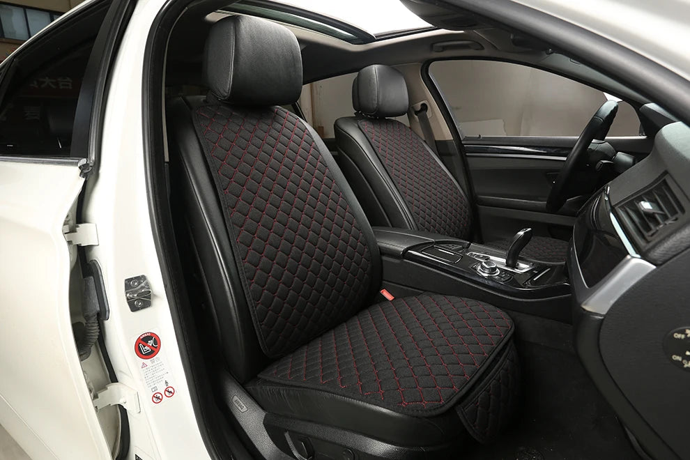 Linen Car Seat Cover Seat Universal Cushion for FORD Fiesta Fusion Mondeo Taurus Mustang Territory Kuga F-150 CAR Accessories