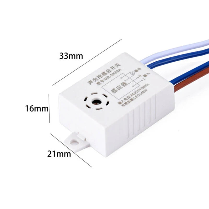 Home Improvement Smart Switches MRSK50A Module 220V Detector Sound Voice Sensor Intelligent Auto On Off Light Switch Accessories