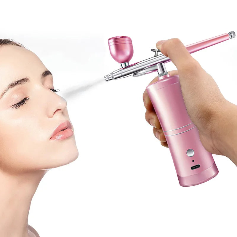 Hot Sale Oxygen Injector Portable Cordless AirBrush Compressor Kit for Nail Art Cake Crafts