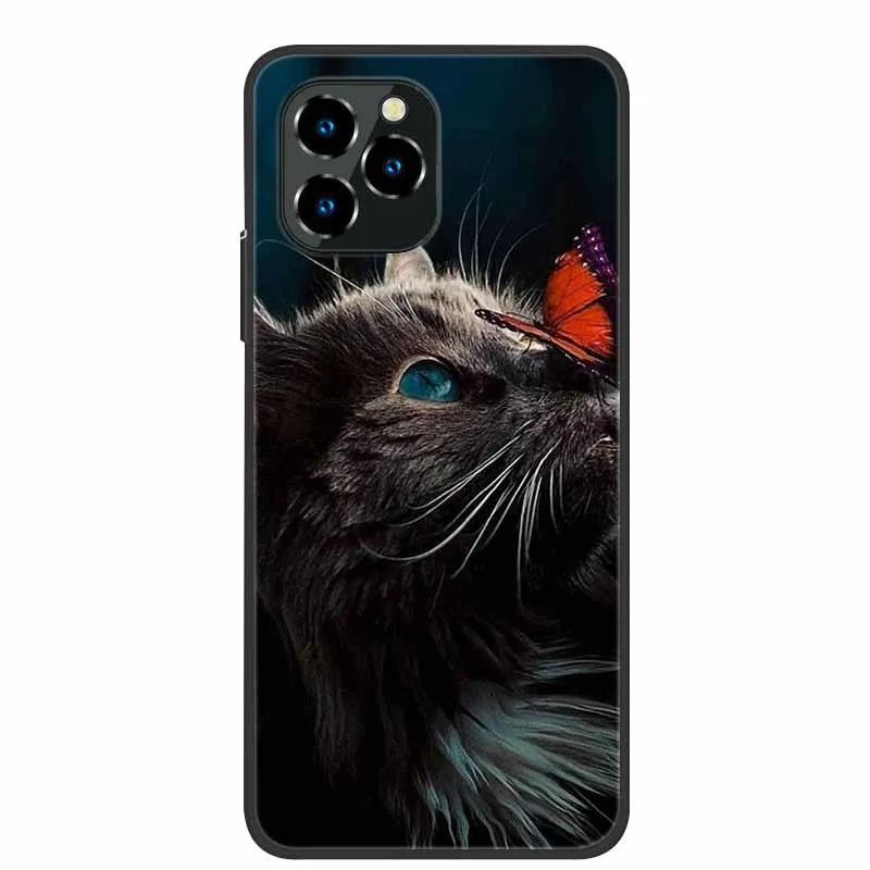 For Oukitel C21 Pro Case Luxury Silicone TPU Soft Cover Phone Case For C 21 pro coque Shockproof Protector Cartoon Capa Funda