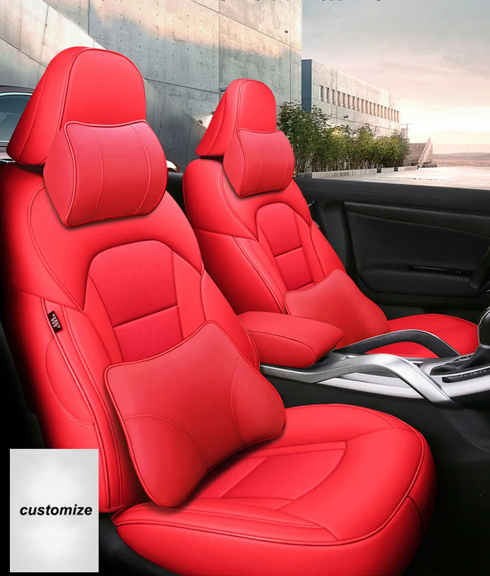 Genuine Leather Custom Auto Car Seat Cover For Mazda 3 BK BL 2010 2006 2015 6 GH GG 2009 CX-5 CX-7 CX3 Interior Accessories
