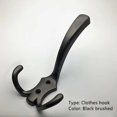 Green bronze black and white blue gold silver modern American wardrobe door hanging hook coat hat wall hook