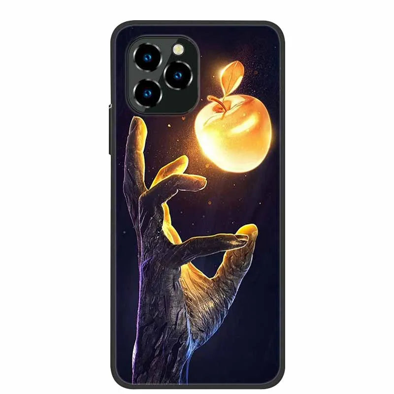 For Oukitel C21 Pro Case Luxury Silicone TPU Soft Cover Phone Case For C 21 pro coque Shockproof Protector Cartoon Capa Funda