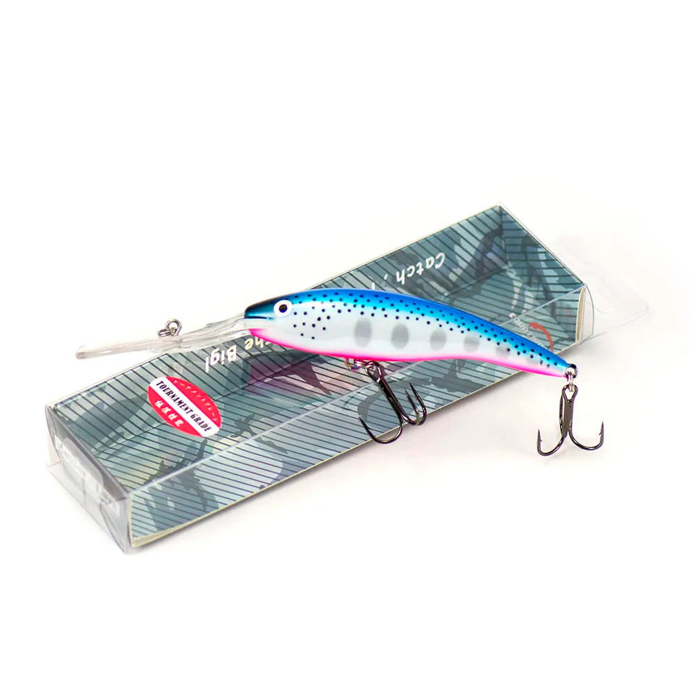 Countbass Deep Tail Wobbler Floating Diving Depth 9M Crankbait Fishing Lures, 110mm 22g