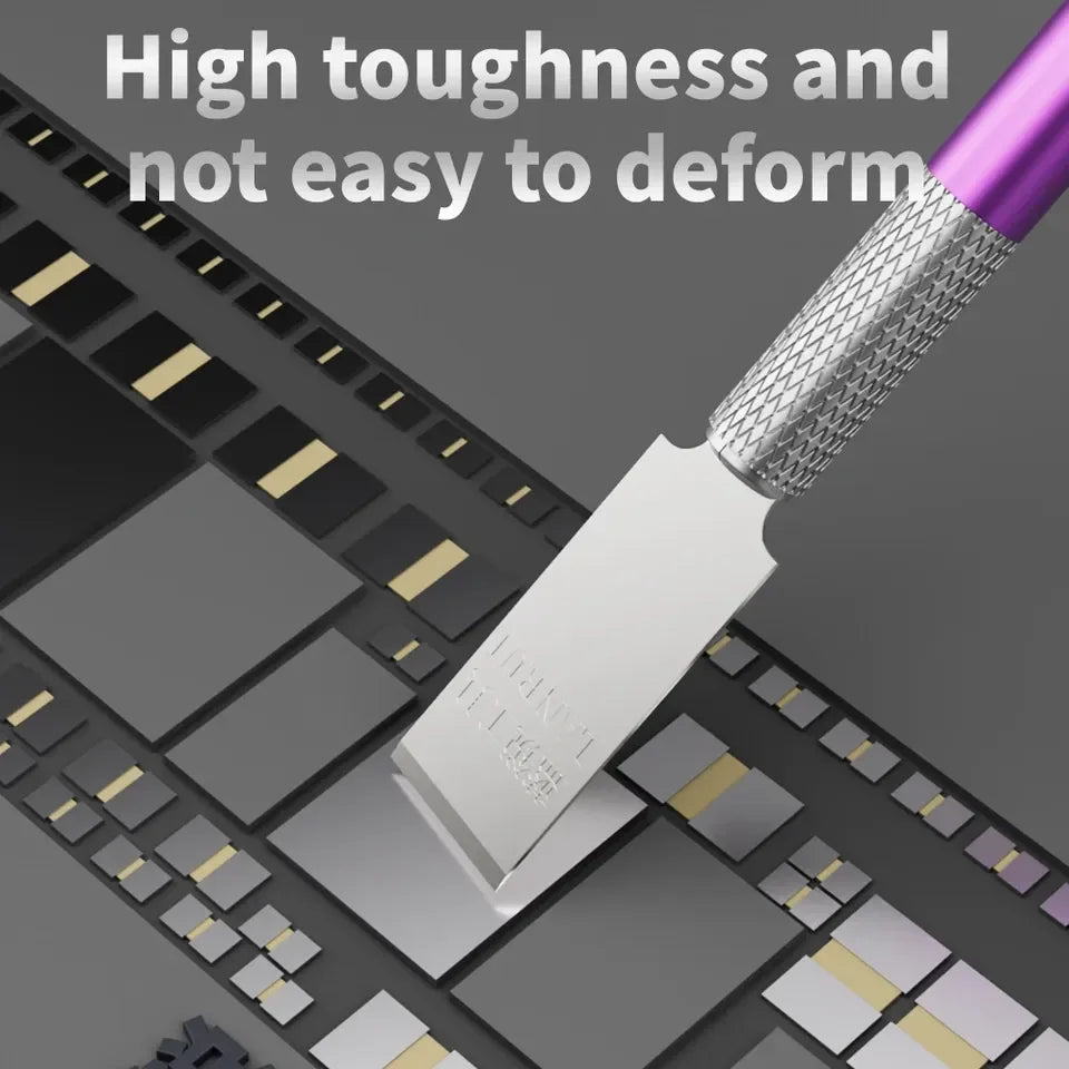Lanrui 007 High Precision Steel Tools Cold Blade for Mobile Phone Disassembling BGA NAND Chips Lifting PCB IC Glue CPU Vinyl