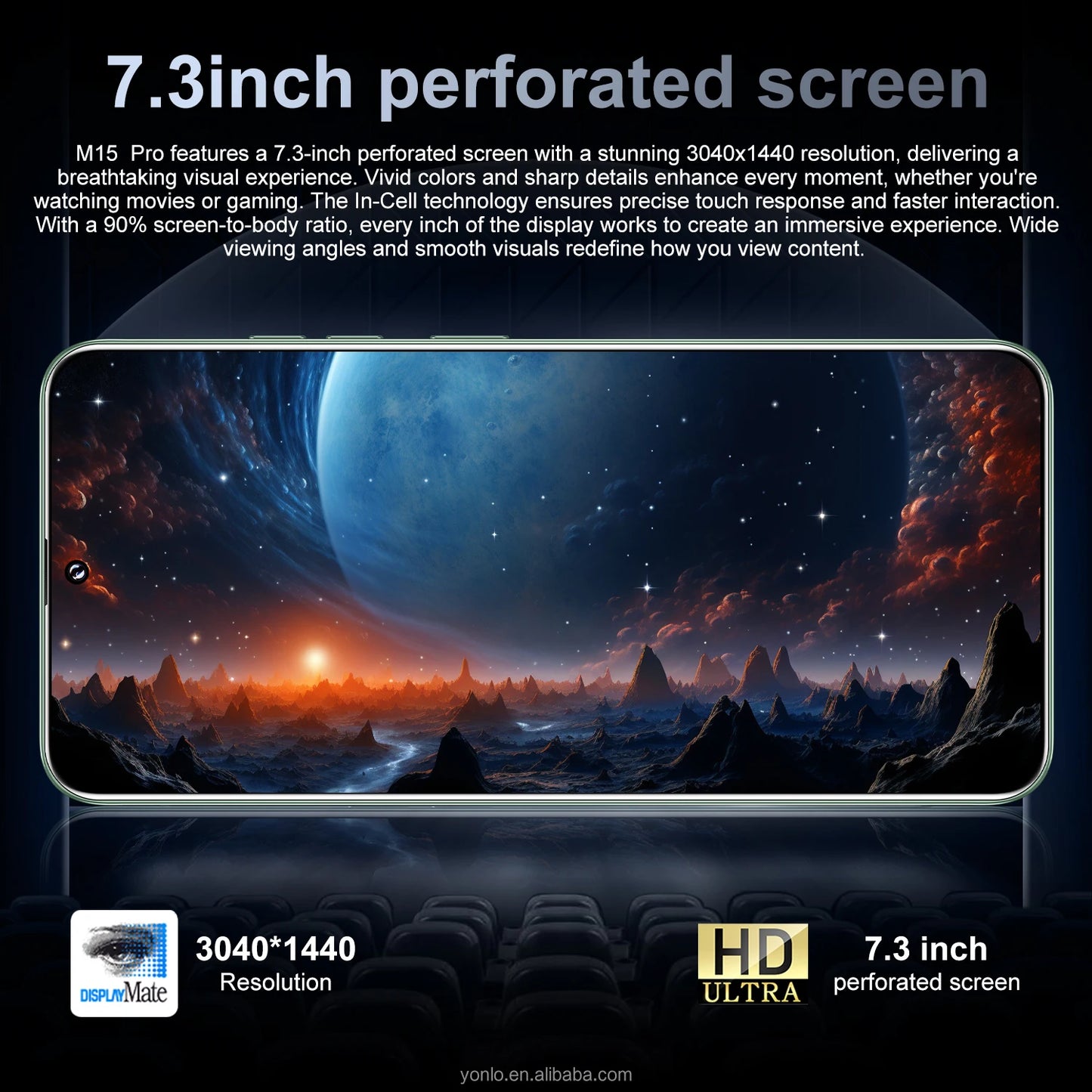 Factory-Priced M15 Pro 2025 Original 16GB+1TB 5G Dual SIM Mobile Phone with Decacore CPU 108MP Rear Camera CDMA LTE Cellular