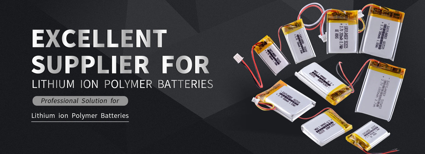 Variety Plugs 102550 3.7V 1500mAh Rechargeable Lithium Lipo Li-ion Polymer Battery