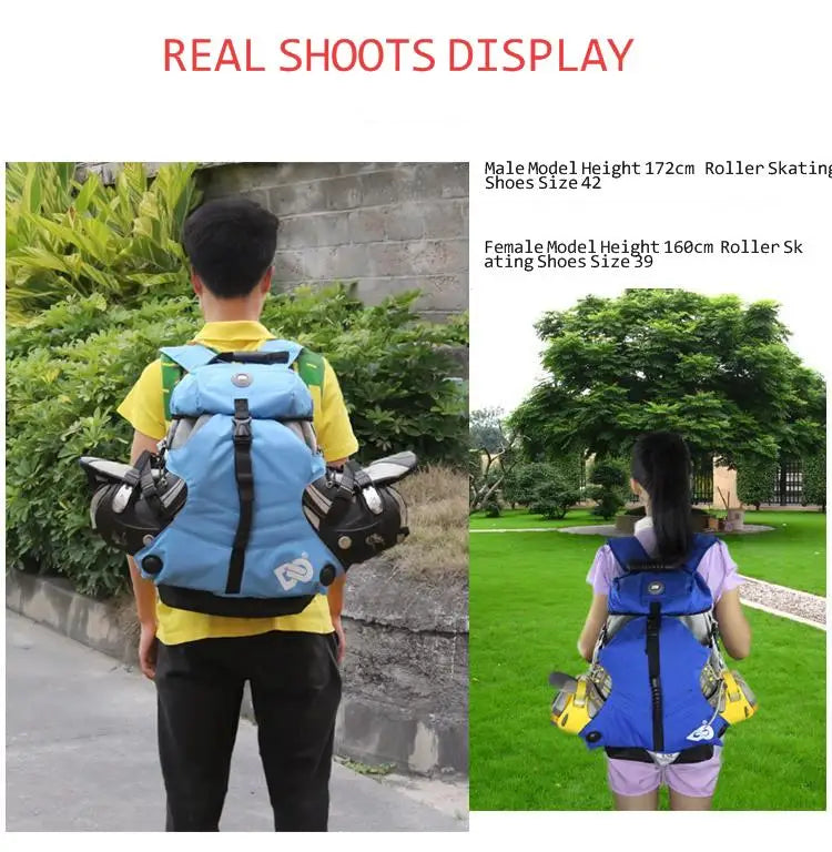 Personalized Graffiti Roller Skating Bag Men Women Outdoor Sports Roller Skating Backpack Gym Bag Running Fitness Bag Casual bag