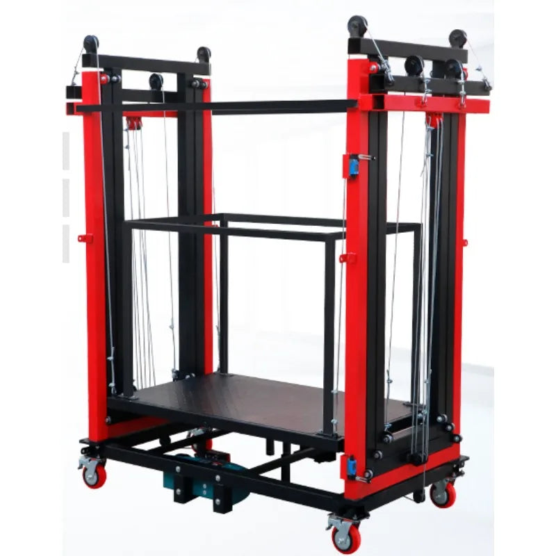 8m 800KG  Mobile Automatic Electric Scaffolding Small Lifting Platform for Construction