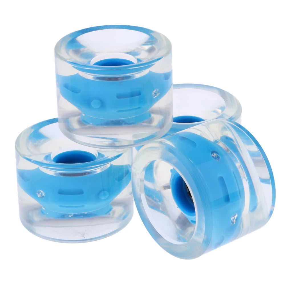 4pcs 70mm Light Up Skateboard Longboard Wheels Glow At Night 78A for Skateboards Accessories Spare Parts