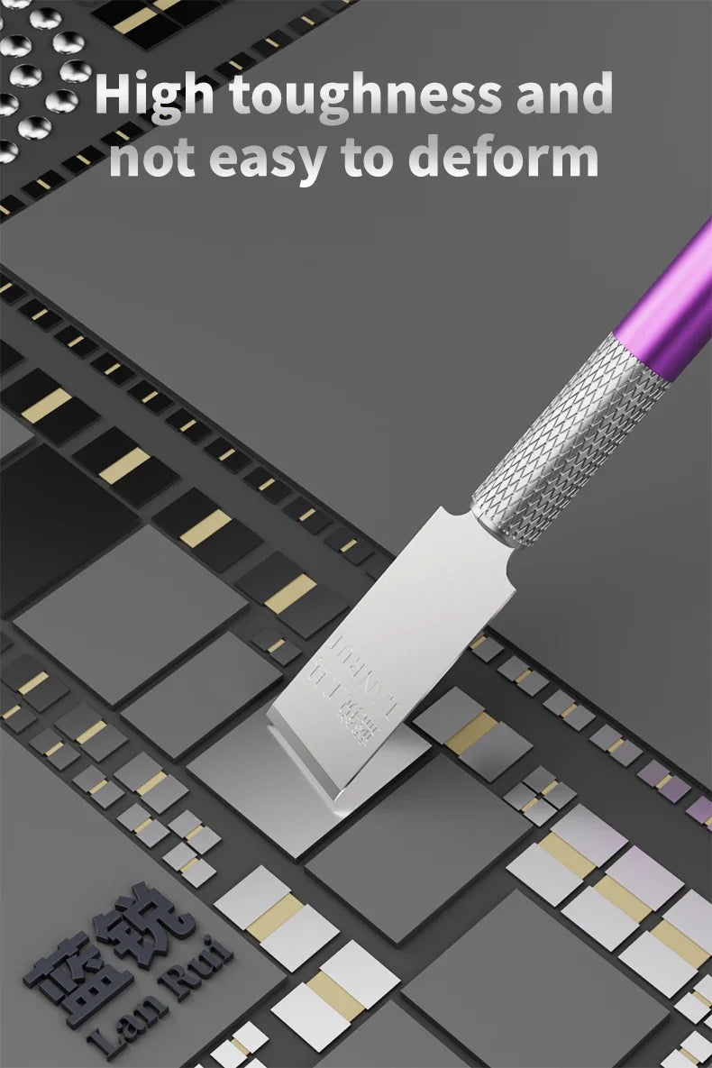 Lanrui 007 High Precision Steel Tools Cold Blade for Mobile Phone Disassembling BGA NAND Chips Lifting PCB IC Glue CPU Vinyl